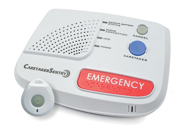 A medical alert system with two-way voice pendant 