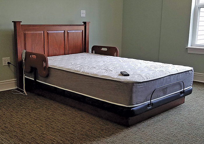 Assured Comfort cherry platform bed