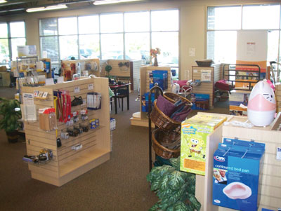 Displays are attractive and inviting, with accessories located near the products they enhance.
