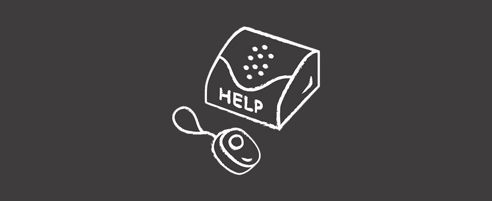 Help button and device illustration