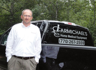 Bill Cheek, above, has helped Carmichael’s HME grow to three locations relying on a healthy mix of insurance and retail sales.