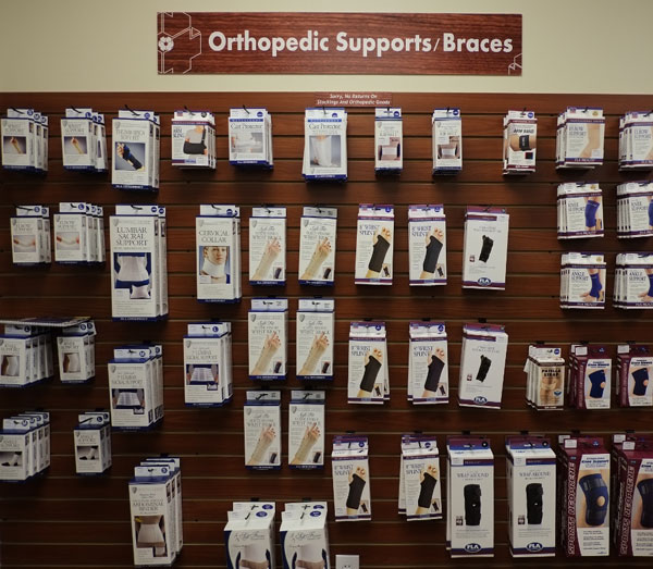A complete product selection encourages customers to return to your store when they have other home medical equipment needs (courtesy of MedSmart, Jackson, Miss.).