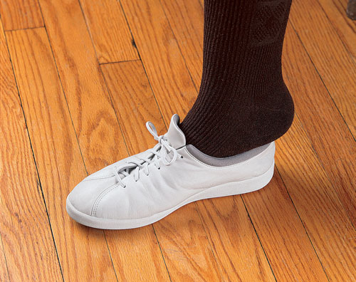 Maddak's Perma-Ty Elastic Shoelaces make it easier for those with low dexterity to dress.