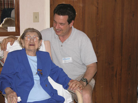 The author's great-grandmother Sophie Kemper (left) and father Robert Kemper (right)