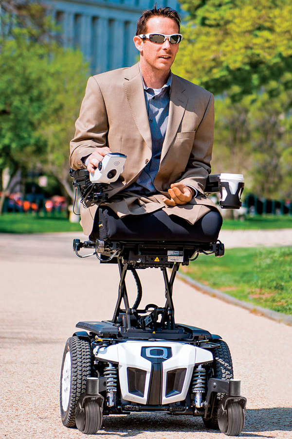 Bryan Anderson and his iLevel power chair