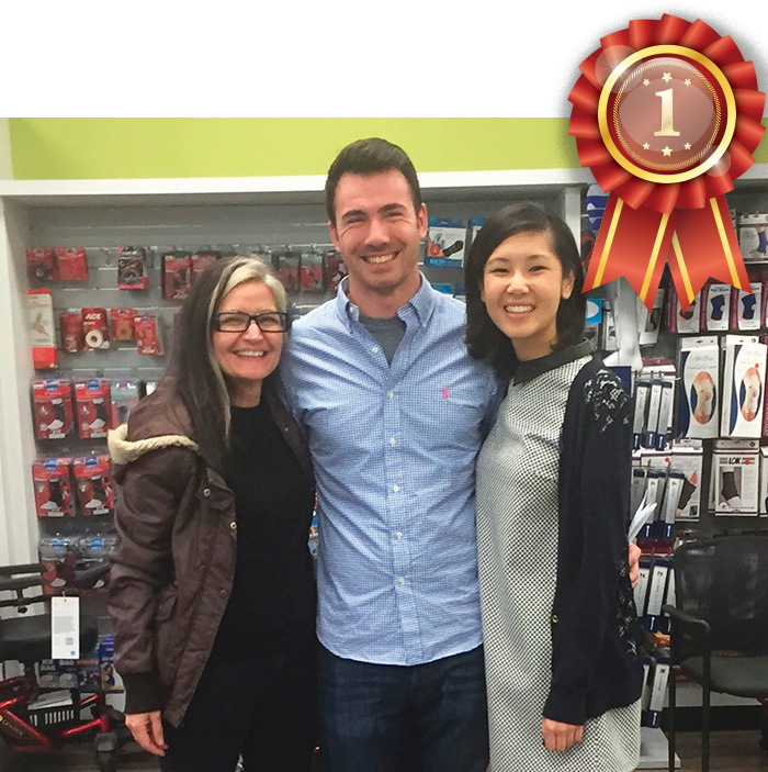 Left to right: Sheila Pancani, Paul Suteu, Cynthia Chen