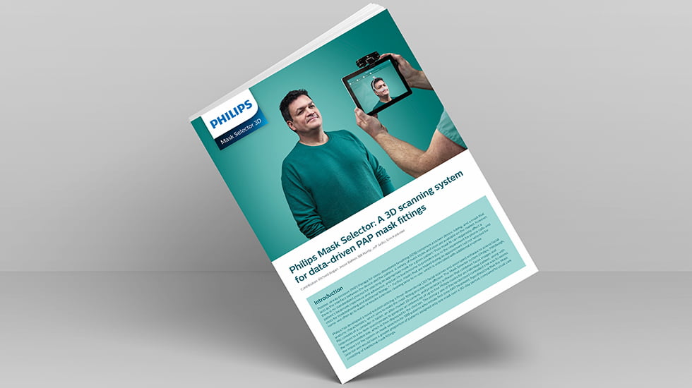 Philips mask white paper image