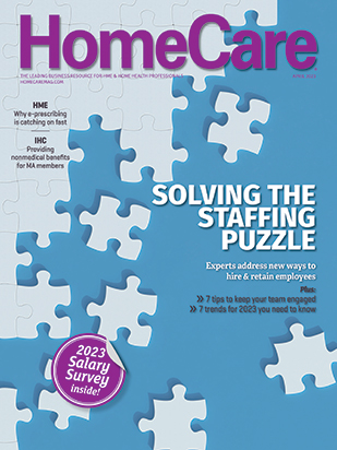 April 2023 HomeCare Magazine Cover