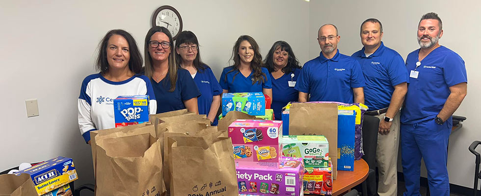 CenterWell Gives Back With Food Drive CenterWell Gives Back With Food Drive