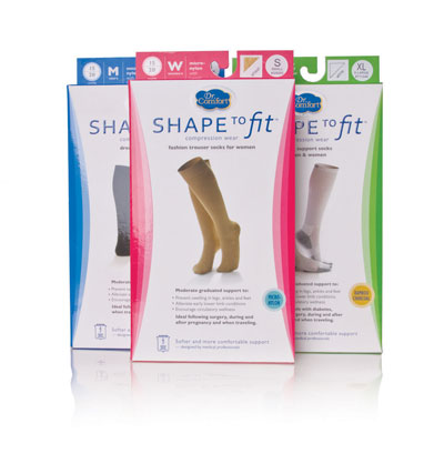 Providers should inform patients that Dr. Comfort’s compression products do not require a prescription<br />
