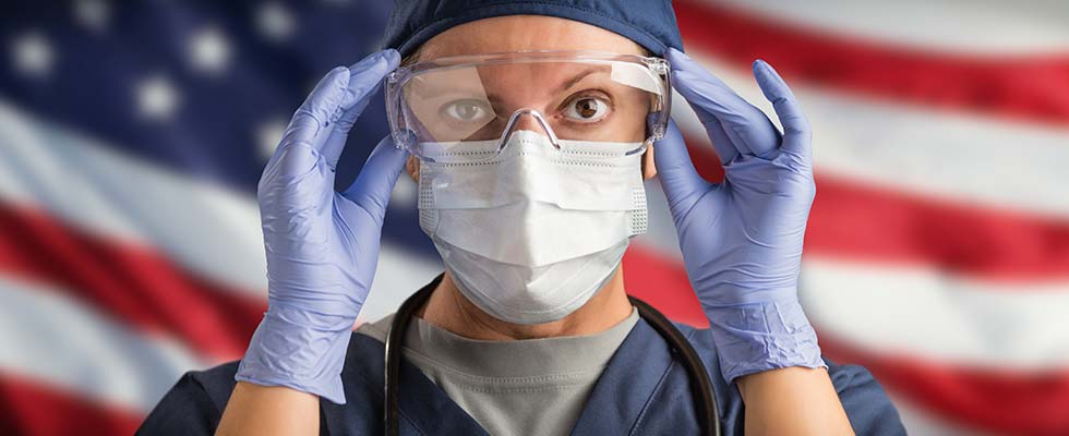 Nurse wearing PPE