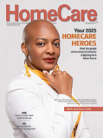The December cover of HomeCare Magazine
