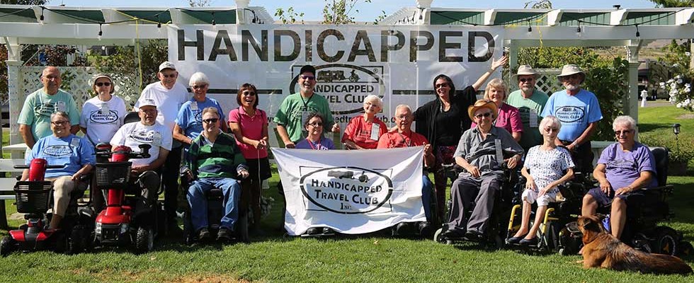 Photo of members of the Handicapped Travel Club