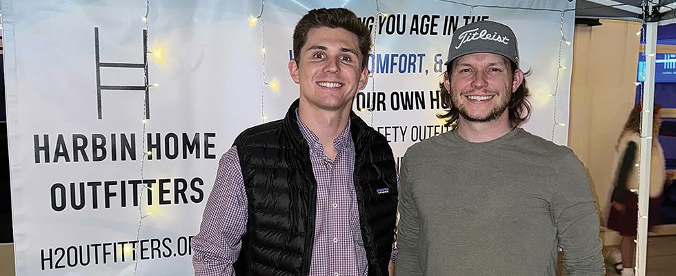 Harbin Home Outfitters co-founder Grant Gilmer (left) and founder James Harbin (right).