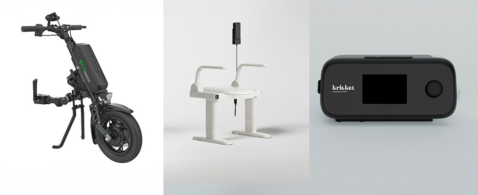 Three of the top winning homecare products at the 2026 Medtrade Product Pavilion