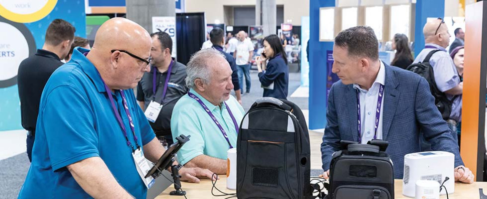 Providers having a discussion at the 2026 Medtrade