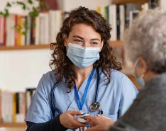 Doctor Caring for senior patient