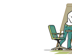 Graphic of two men shaking hands over a conference table