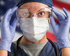 Nurse wearing PPE