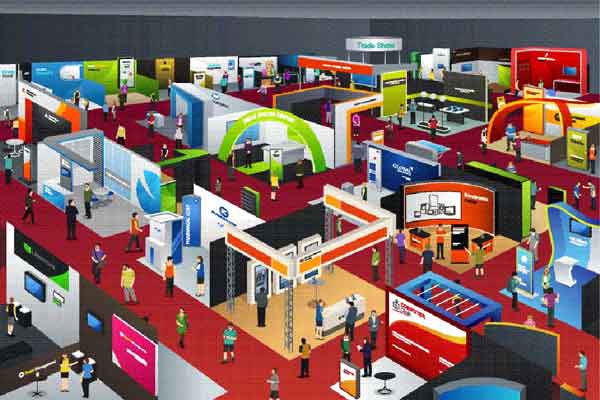 trade show cartoon