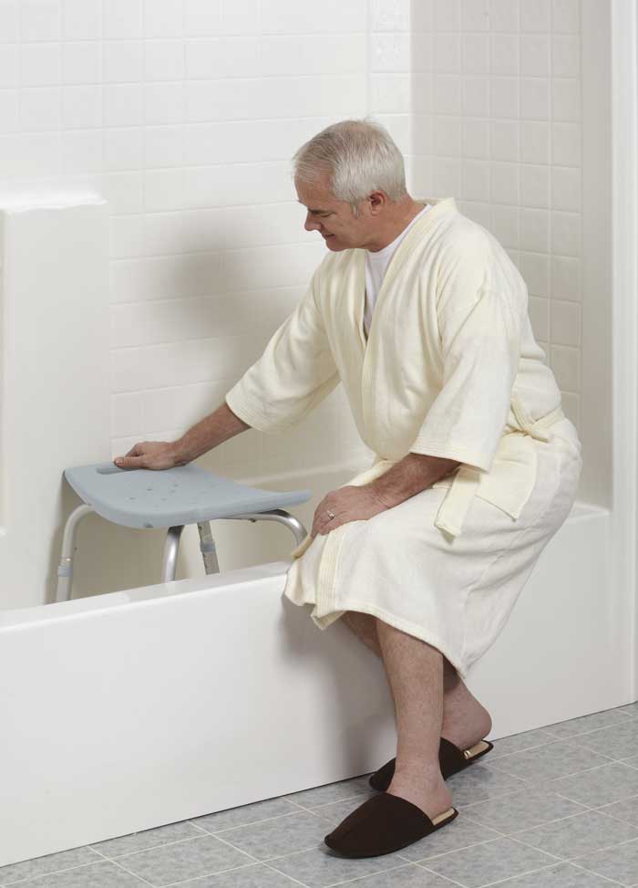 Bath Bench with Microban antimicrobial protection from Medline Industries. 