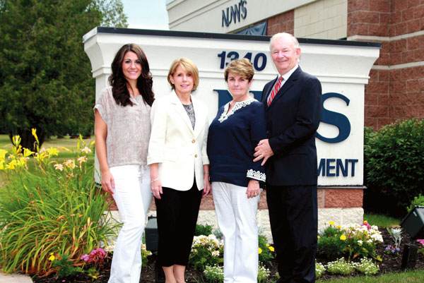 Left to right: Erin Weiman, director of operations; Sheila Murphy and Nancy Ryan, co-owners, and Joseph Ryan, the president of Nunn’s Home Medical Equipment.