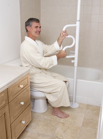 Stander's Security Pole & Curve Grab Bar.