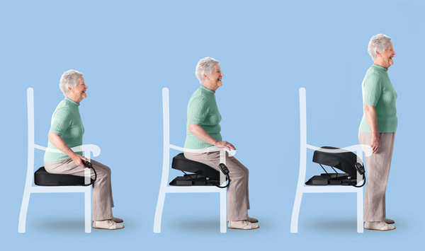 The Uplift Premium Power Seat lifts without pushing user forward.